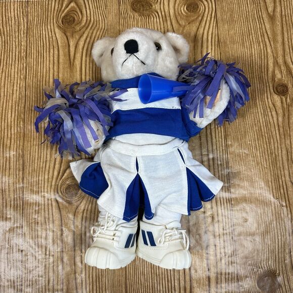 Tender Heart Treasures THT Cheerleader Bear THT Football‎ Bear Lot Of 3 1991 - Picture 8 of 16